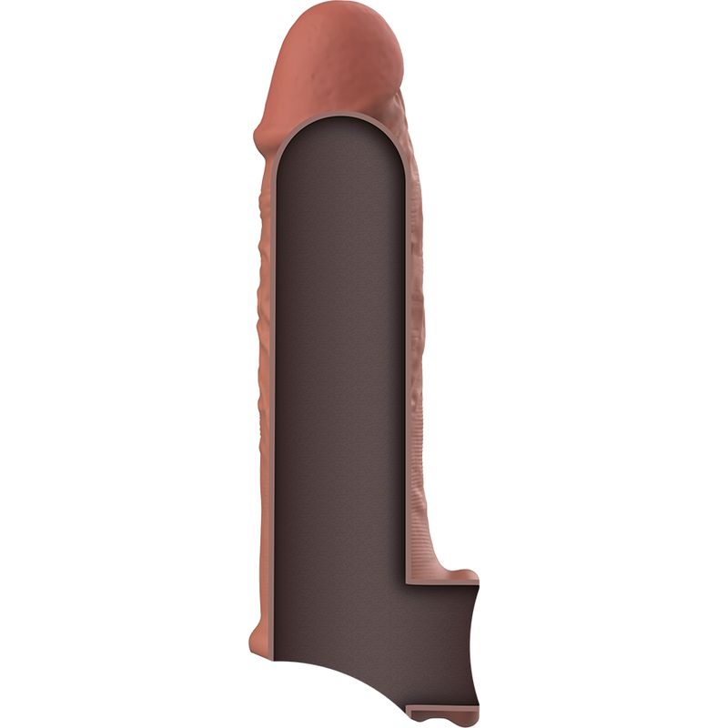 VIRILXL - EXTENSIÓN DE PENE DE SILICONA LÍQUIDA V9 MARRÓN