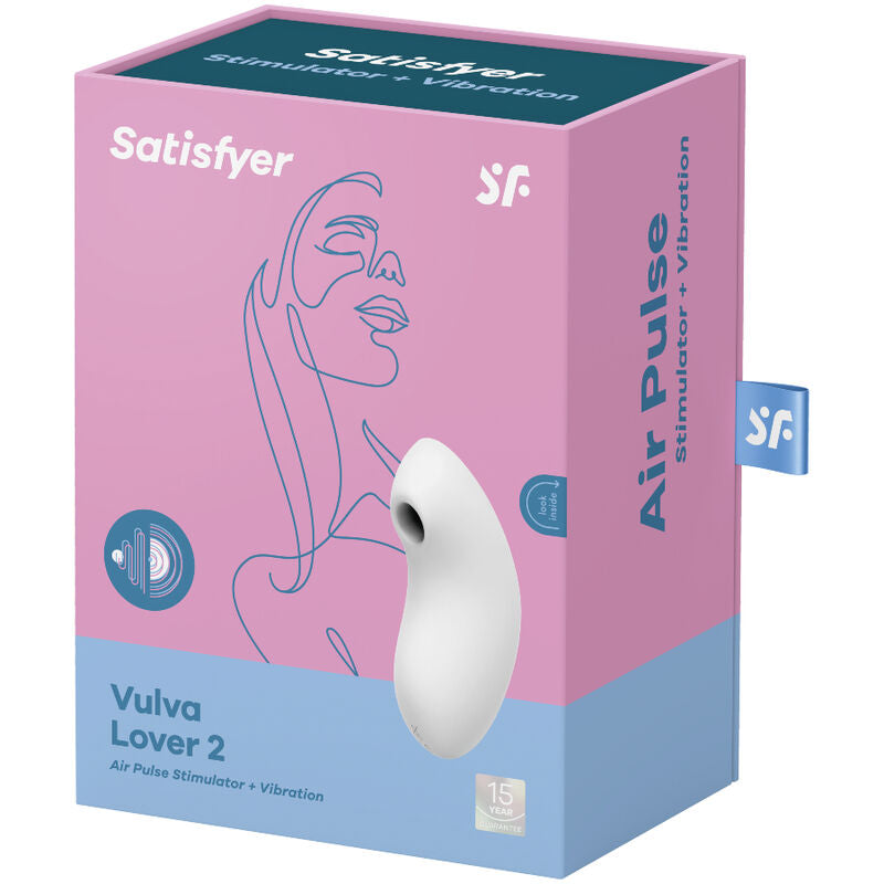 SATISFYER - ESTIMULADOR E VIBRADOR DE PULSO DE AR VULVA LOVER 2 AZUL