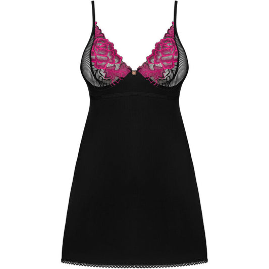 OBSESSIVE - ROSENTY CHEMISE & TANGA XS/S
