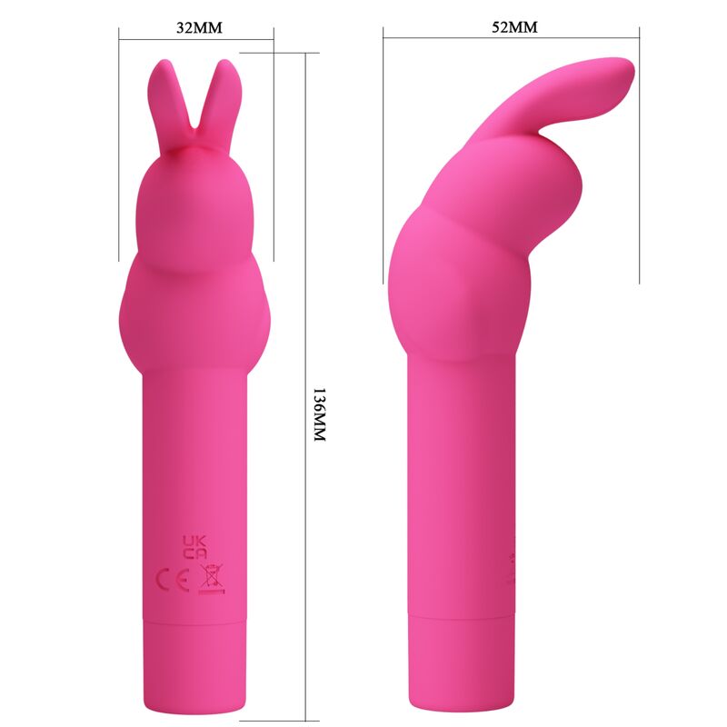 PRETTY LOVE - VIBRADOR DE SILICONE GERARDO FUSCHIA RABBIT
