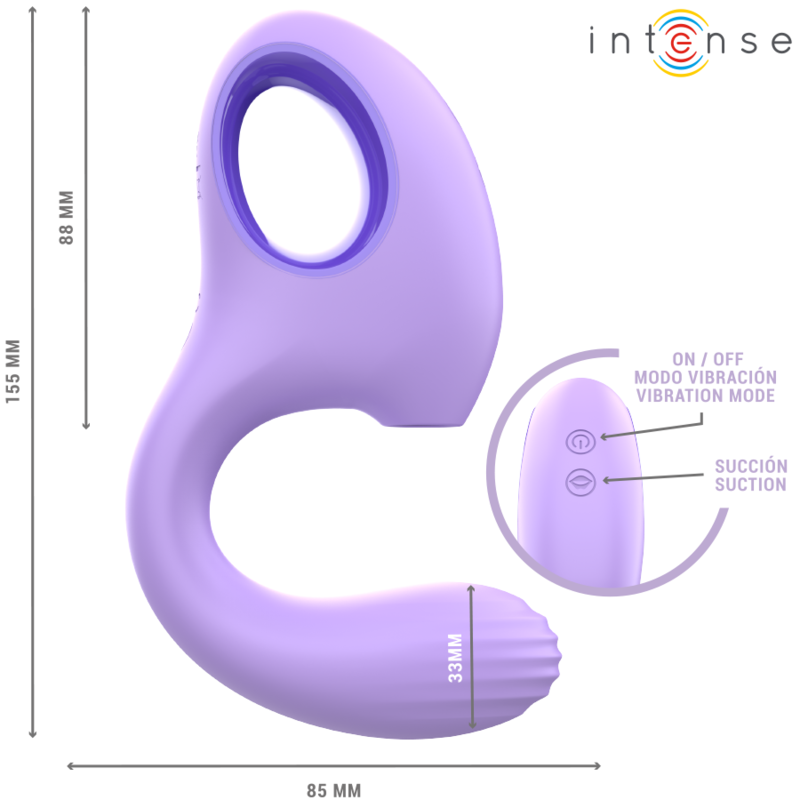 INTENSE - BAXTER VIBRADOR E ESTIMULADOR VIOLETA