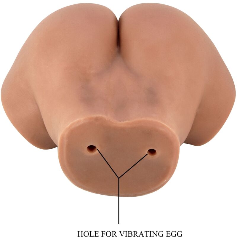 CRAZY BULL - VIBRADOR HAILEY BUTT COM VAGINA E ÂNUS REALISTAS MULATA CONTROLE REMOTO