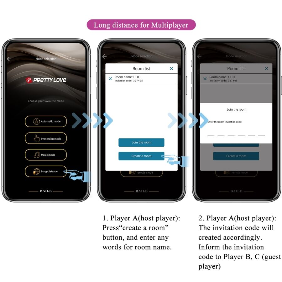 PRETTY LOVE - VIBRADOR CONTROLADO POR APLICATIVO LEVIATHAN ROXO