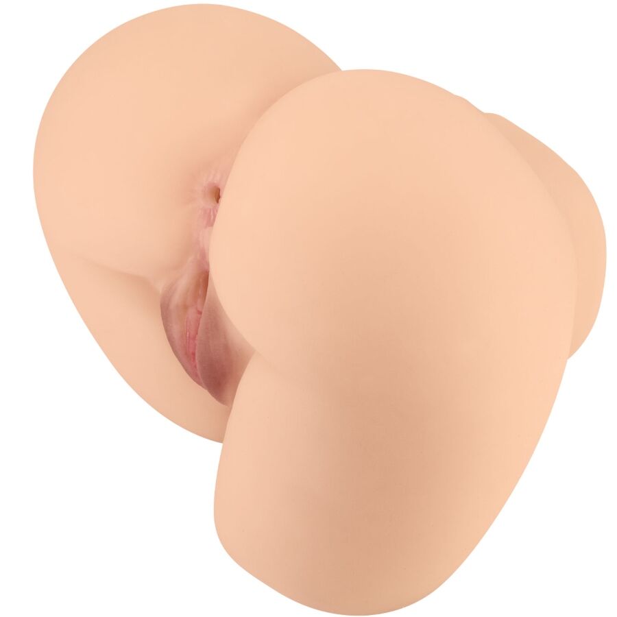 CRAZY BULL - VIBRADOR TRASEIRO ROLONDA COM VAGINA E ÂNUS REALISTAS NATURAIS