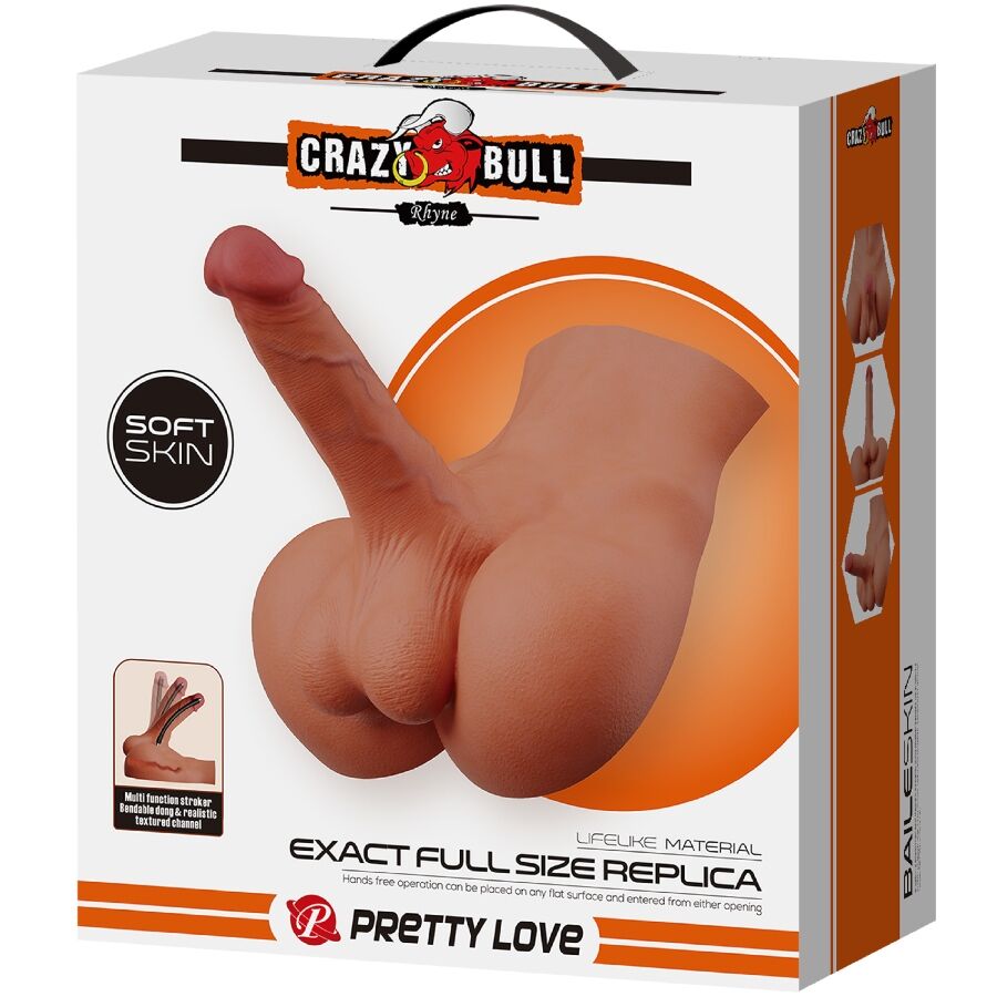 CRAZY BULL - MASTURBADOR REALISTA NATURAL RHYNE BACK