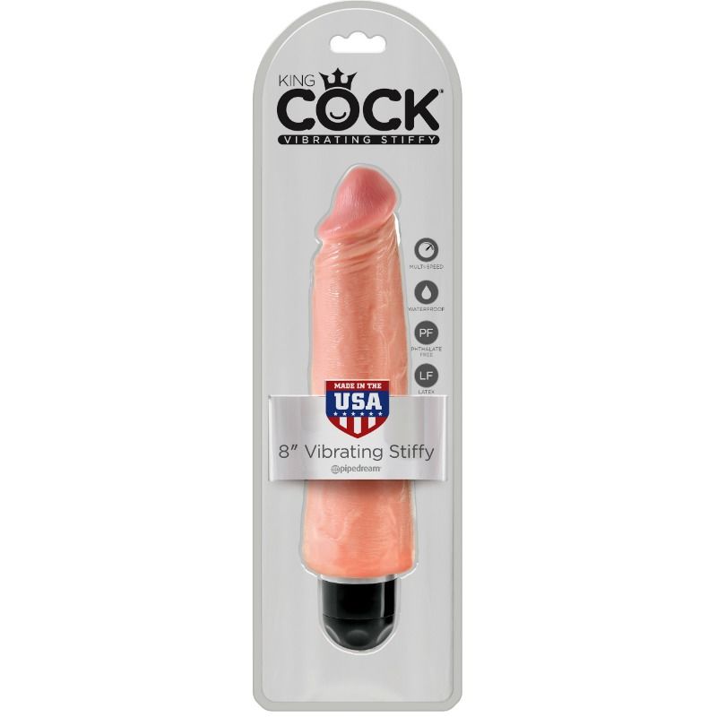 KING COCK - VIBRADOR REALÍSTICO RÍGIDO 20,3 CM NATURAL